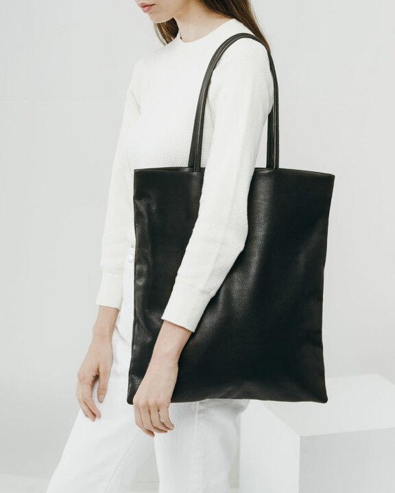 楽天市場】トートバッグ BAGGU LEATHER FLAT TOTE レザートートバッグ 