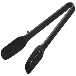 万能トング YAMAZAKI tower シリコーンスプーントング おしゃれなキッチンツールシリーズ! シリコン 自立 衛生的 シンプル 白・黒 キッチンツール 山崎実業 タワー ブラック