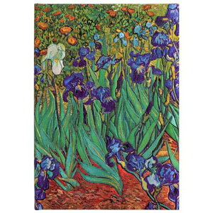 ノートブック ペーパーブランクス MIDI ハードカバー 罫線 paperblanks正規販売店 印象派 画家 英国 取扱店 芸術 アート作品 高級ノート paperblanks ミディ ヴァン・ゴッホのアイリス