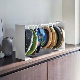 帽子収納アイデア 山崎実業 正規品 tower タワー 帽子収納スタンド 帽子を最大10個収納可能！ 伸縮可能 フック 複数個 おしゃれ シンプル 帽子掛け 帽子フック ホワイト