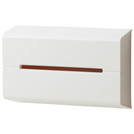ティッシュケース 正規品 ideaco イデアコ ティッシュケース WALL 薄型ティッシュ箱、袋ティッシュに対応！ 石膏ボードピン 両面テープ 引っ越し祝い 新築祝い ティッシュカバー ウォール ホワイト