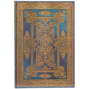 ノートブック 正規品 paperblanks ペーパーブランクス MIDI ハードカバー 罫線 特別なノートブック イギリス 英国 取扱店 芸術 アート 高級ノート ミディ ブルー・ラックス ラックス・デザイン