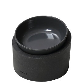 ペットフードボウル 正規品 ideaco イデアコ ペット用食器 ペットフィーダー フードボウル 割れにくくお手入れも簡単 おしゃれ スタイリッシュ 人気ブランド ペット用品 ペットグッズ Pet Feeder Food bowl Low（低） ストーンサンドブラック/チャコール