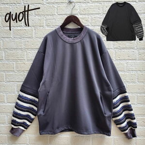 QUOLT �N�I���g DAW-KNIT CUTSEW �����Y ����T�V���c �J�b�g�\�[ �N���[�l�b�N ���n�t���[�X �@�\�f�� �j�b�g�� �t�����g�|�P�b�g �h���[�R�[�h ���� T�V���c �R�[�f�����C�j�b�g���n ���j�Z�b�N�X