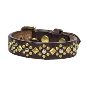 �yTHE WONDER LUST�z(�����_�[���X�g) 15mm STUDS BRACELET -flower- / �X�^�b�Y ���U�[�u���X���b�h �t�����[ (�`���R) �a�J �o�b�N�h���b�v �a�J�̘V�܃A���J�W�V���b�v the back drop ��� �v���� ���{��