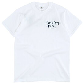 アメカジ tシャツ メンズ 渋谷 バックドロップ オリジナル BACKDROP PARKプレイヤー 半袖 丸洞tシャツ ホワイト レディース 小さいサイズ 大きいサイズ オールシーズン バックプリント オシャレ かっこいい プレゼント 贈り物 ベースボール 野球 40代 50代 [ネコポス対応]