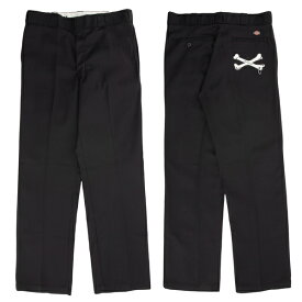 【BACKDROP】(バックドロップ) CROSS BONE WORK PANTS / クロスボーン　ワークパンツ (ブラック) 渋谷アメカジ バックドロップ the backdrop オリジナル メンズ ワークパンツ チノパン クロスボーン