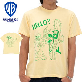 アメカジ tシャツ メンズ ワーナーブラザーズ ルーニーテューンズ ワイリーコヨーテ HELLO 半袖 tシャツ ナチュラル 渋谷 バックドロップ別注 レディース 大きいサイズ バックプリント キャラクターtシャツ オシャレ かっこいい プレゼント 贈り物 [ネコポス対応]