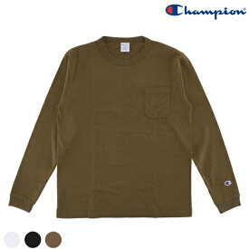 【CHAMPION】(チャンピオン) T-1011 L/S PKT TEE C5-P401 / T-1011 ロングスリーブポケットTシャツ (アッシュ) バックドロップ 老舗アメカジショップ the back drop ヘビーウェイト ロング ポケット