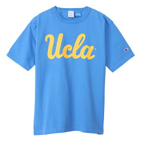 [20%OFF]【CHAMPION】(チャンピオン) T1011 USA UCLA TEE / T1011 アメリカ製　UCLA Tシャツ (ライトブルー) 渋谷アメカジ バックドロップ メンズ 7オンス ヘビーウェイト オープンエンド バインダーネック