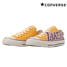 【CONVERSE】(コンバース) ALLSTAR NBA OX LAKERS / オールスター NBA OX ロサンゼルス　レイカーズ (イエロー) 渋谷アメカジ バックドロップ メンズ スニーカー スポーツ NBA オックスフォード