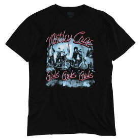 [30%OFF]【BAND GOODS】(バンドグッズ) MOTLEY CRUE GIRLS GIRLS GIRLS TEE / モトリークルー ガールズガールズガールズ Tシャツ (ブラック) バックドロップ 老舗アメカジショップ the back drop メンズ HIPHOP RAP ROCK ARTIST [ネコポス対応]