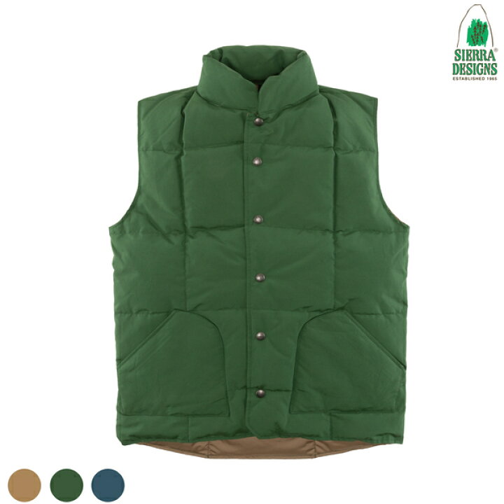 楽天市場】【SIERRA DESIGNS】(シエラデザイン) DOWN SIERRA VEST 