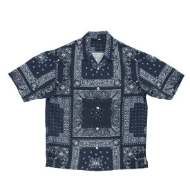 【THE NORTH FACE】(ノースフェイス) Aloha Vent S/S Shirt / ショートスリーブアロハベントシャツ (バンダナリニューアルブルー) 渋谷アメカジ バックドロップ メンズ アロハシャツ 総柄ファブリック 速乾性 撥水性