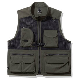 【THE NORTH FACE】(ノースフェイス) NP22331 Utility Mesh Vest / ユーティリティ メッシュ ベスト (ニュートープ) 渋谷アメカジ バックドロップ メンズ メッシュ ベスト