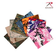 ロスコ バンダナ 55cmサイズ【ROTHCO】(ロスコ) CAMO BANDANA / バンダナ バックドロップ アメカジショッ…
