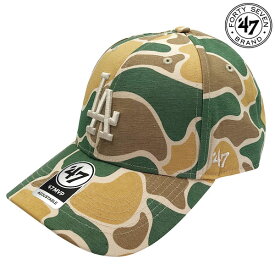 【47】(フォーティセブン) DODGERS MVP CAP DUCK CAMO / ドジャース MVP キャップ (ダックカモ) バックドロップ 老舗アメカジショップ the back drop MLB ライセンス ベースボールキャップ 刺繍ロゴ