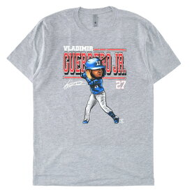 [20%OFF]【500 LEVEL】(500レベル) Vladimir Guerrero Jr. CARTOON TEE / ブラディミール ゲレーロ ジュニア カートゥーン Tシャツ (ヘザーグレー) バックドロップ 老舗アメカジショップ the back drop スポーツ MLB NFL NBA NHL