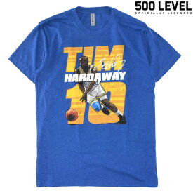 【500 LEVEL】(500レベル) Tim Hardaway DRIVE Y TEE / ティム ハーダウェイ Tシャツ (ロイヤル) バックドロップ 老舗アメカジショップ the back drop スポーツ MLB NBA NFL NHL [ネコポス対応]