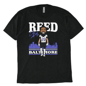 �y500 LEVEL�z(500���x��) Ed Reed TOON P TEE / �G�h ���[�h �g�D�[�� T�V���c (�u���b�N) �o�b�N�h���b�v �V�܃A���J�W�V���b�v the back drop �X�|�[�c MLB NBA NFL NHL [�l�R�|�X�Ή�]