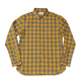 [50%OFF]【T.N JACK】(ティーエヌジャック) Check Shirt (イエロー/ネイビー) / チェックシャツ メンズ アメカジ 渋谷 老舗アメカジショップ back drop 日本製 メイドインジャパン 送料無料