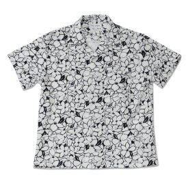 [50%OFF]【T.N JACK】(ティーエヌジャック) Flower S/S Open shirt (ネイビー) / フラワー ショートスリーブ オープンシャツ メンズ アメカジ渋谷 バックドロップ 渋谷の老舗アメカジショップ back drop 日本製 メイドインジャパン 送料無料