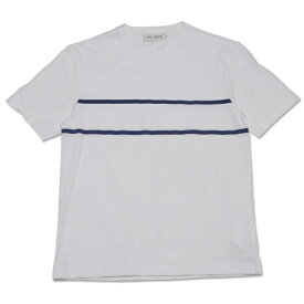 【T.N JACK】(ティーエヌジャック) Border Crew Neck T-Shirt (ホワイト/ネイビー) / ボーダー クルーネック Tシャツ メンズ アメカジ渋谷 バックドロップ 渋谷の老舗アメカジショップ back drop 日本製 メイドインジャパン [ネコポス対応]