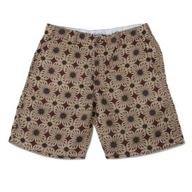 [50%OFF]【T.N JACK】(ティーエヌジャック) Vintage Flower Short (レッド) / ヴィンテージ フラワー ショーツ メンズ アメカジ 渋谷 老舗アメカジショップ back drop 日本製 メイドインジャパン 送料無料