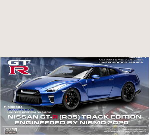 MOTORHELIX 1/18 Nissan GT-R(R35) Track Edition Engineered By NISMO 2020 Wangan Blue (M83504) �ʔ� �v���[���g �M�t�g ���f���J�[ �~�j�J�[ �A�N�Z�T���[ �͌^