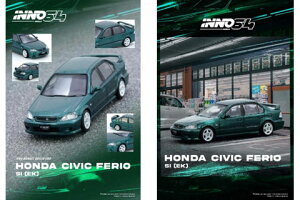 INNO Models 1/64 Honda VrbN tFI Si (EK) O[ (IN64-EKS-GREEN)y\F2025N12ȍ~z ʔ v[g Mtg fJ[ ~jJ[ i ͌^