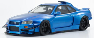�����I���W�i�� samurai�V���[�Y 1/18 ���Y �X�J�C���C�� GT-R (R34) Khyzyl Saleem (�u���[) (KSR18068BL) �y�\��F2026�N7���ȍ~�z�ʔ� �������� �v���[���g �M�t�g ���f ���J�[ �~�j�J�[ �����i �͌^