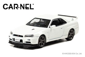 CAR・NEL 1/43 日産 スカイライン GT-R VspecII Nur (BNR34) 2002 White Pearl (CN430204) 通販 プレゼント ギフト モデルカー ミニカー 完成品 模型