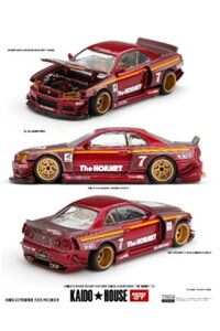 MINI-GT 1/64 Nissan �X�J�C���C�� GT-R R34 TAMIYA x KAIDO HOUSE �z�[�l�b�g V2(�E�n���h���j (KHMG315) �y�\��F2027�N3���ȍ~�z���f���J�[ �~�j�J�[ �����i �͌^ �ʔ� �v���[���g �M�t�g