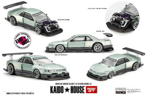 MINI-GT 1/64 Nissan VrA S13-R KAIDO WORKS V1(Enh) (KHMG232) y\F2026N1ȍ~zfJ[ ~jJ[ i ͌^ ʔ v[g Mtg