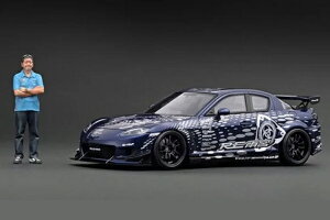 ignition_model 1/18 Mazda RX-8 (SE3P) RE Amemiya Blue Metallic With Mr. Amemiya (IG3243)@ʔ v[g Mtg fJ[ ~jJ[ i ͌^