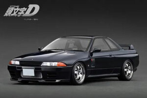 ignition_model 1/18 INITIAL D Nissan Skyline GT-R V-spec II (BNR32) Black (IG3544)y\F2025N12ȍ~zʔ v[g Mtg fJ[ ~jJ[ i ͌^