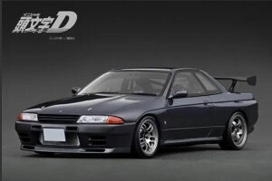 ignition_model 1/18 INITIAL D Nissan Skyline GT-R (BNR32) Gun Metallic (IG3545)y\F2025N12ȍ~zʔ v[g Mtg fJ[ ~jJ[ i ͌^