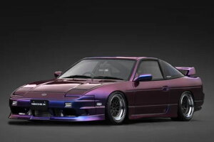 ignition_model 1/18 Nissan 180SX TYPE X (RPS13) Purple Metallic (IG3762) �ʔ� �v���[���g �M�t�g ���f���J�[ �~�j�J�[ �����i �͌^
