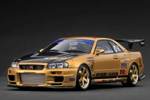 ignition_model 1/18 TOP SECRET 34GT-R (BNR34) Gold (IG3847)y\F2025N11ȍ~zʔ v[g Mtg fJ[ ~jJ[ i ͌^