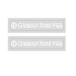 �u���[�f���@�N���A�X�e�b�J�[�@GRF�@2������@120×23mm�@BREADEN�@Glamour�@Rock�@Fish