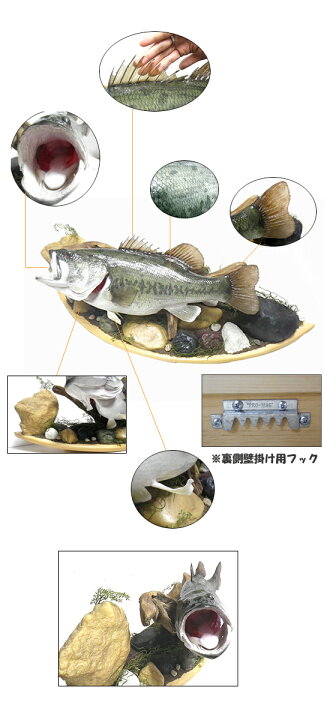 楽天市場】BlackBass ブラックバス レプリカ ラージマウスバス剥製風 