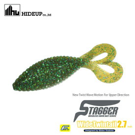 ハイドアップ　スタッガーワイドツインテール　2.7inch　HIDEUP　STAGGER WIDE TWIN TAIL　