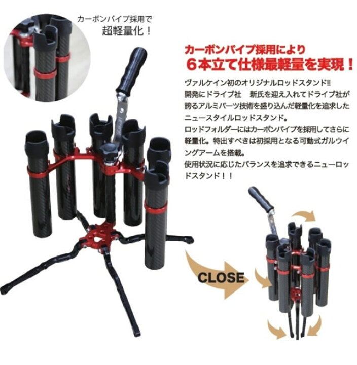 楽天市場】ヴァルケイン×ドライブ ガルウイングロッドスタンド 6  