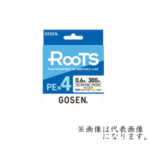 �S�[�Z�� ���[�c PE×4 300m �}���`�J���[�@0.4-0.5���@GOSEN�@Roots multicolor
