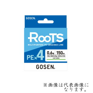 �S�[�Z�� ���[�c PE×4�@���C�g�O���[�� 150m �@GOSEN�@Roots multicolor