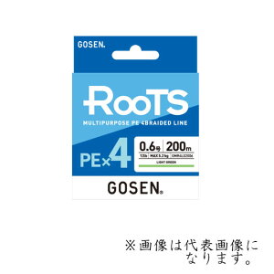 �S�[�Z�� ���[�c PE×4�@���C�g�O���[�� 200m �@GOSEN�@Roots multicolor
