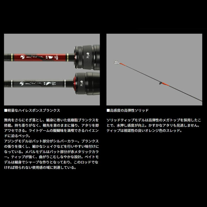 楽天市場】ダイワ 月下美人 AIR AJING 66L-S・W DAIWA : Lure＆Boats 