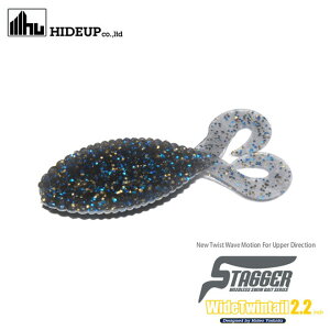 �n�C�h�A�b�v�@�X�^�b�K�[���C�h�c�C���e�[���@2.2inch�@HIDEUP�@STAGGER WIDE TWIN TAIL�@