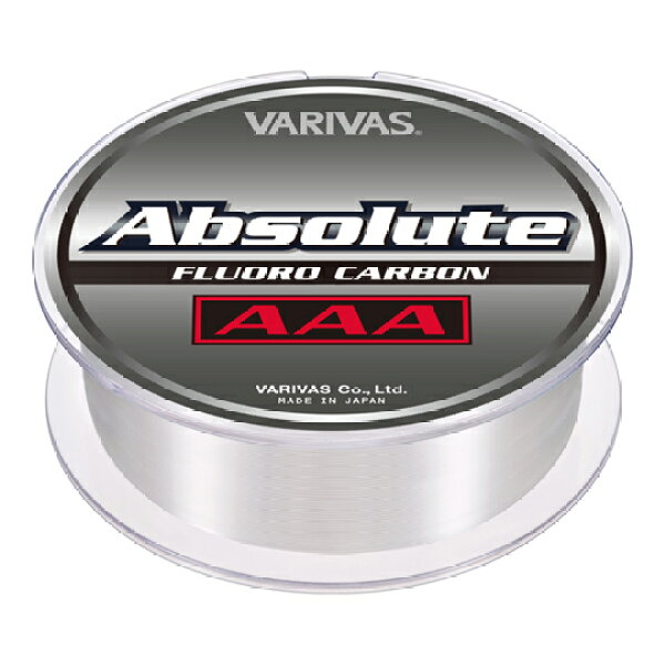 【バリバスBASSラインSALE】バリバス　アブソルートAAA　フロロカーボン　80m （2.5lb / 3lb / 4lb / 5lb / 6lb / 7lb / 8lb / 10lb / 12lb / 14lb / 16lb / 20lb）