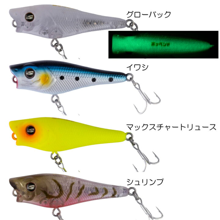 楽天市場】【全8色】アブガルシア ポッペンF abu : Lure＆Boats Back Lash